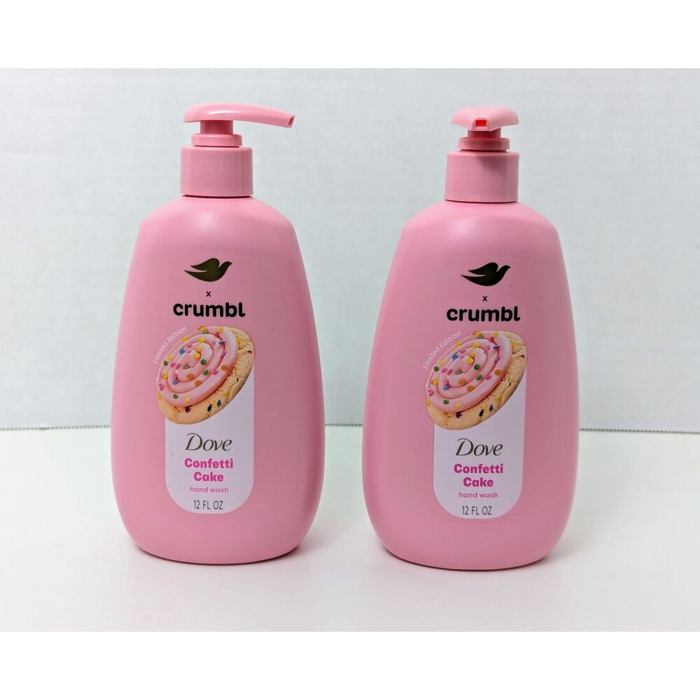 Dove Crumbl Moisturizing Liquid Hand Wash Confetti Cake, 12oz (Set of 2)